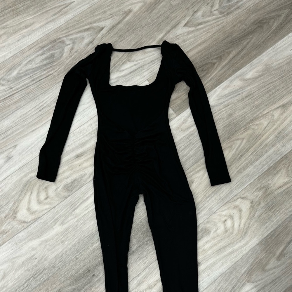 Elegant Black Backless Women's Jumpsuit